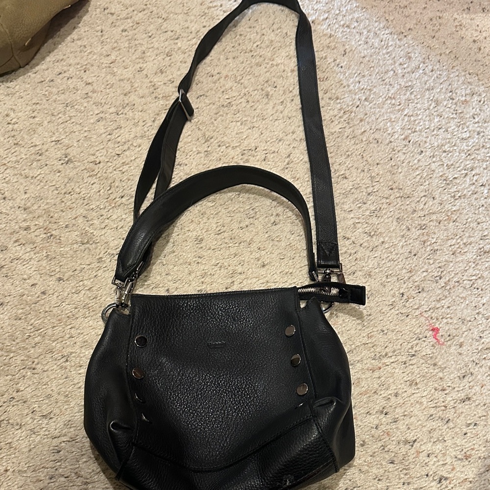 Black Leather Hammitt shoulder bag